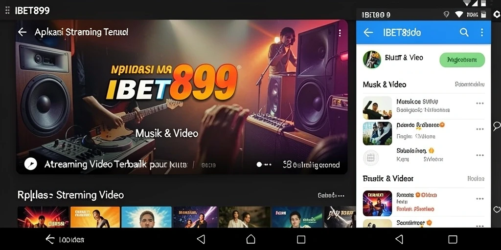 Antarmuka pengguna IBET899 yang menarik dan mudah digunakan untuk streaming video.