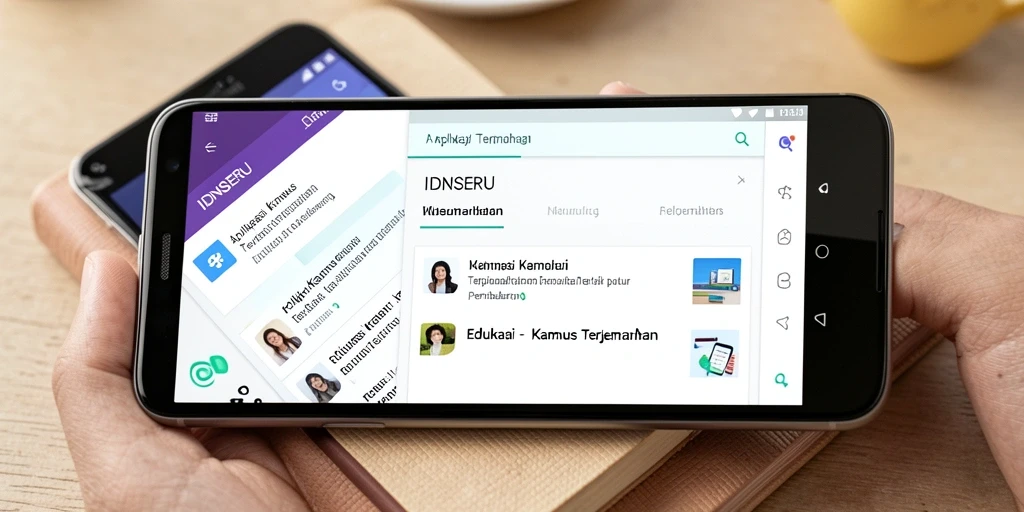 Tampilan antarmuka aplikasi IDNSERU yang sederhana dan fungsional.
