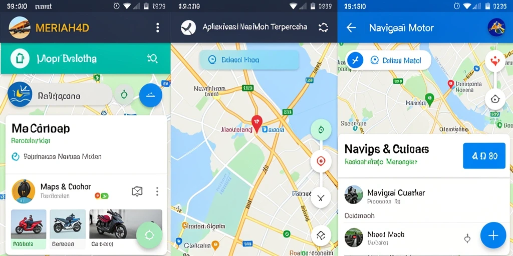 Antarmuka aplikasi MERIAH4D untuk navigasi motor yang intuitif.