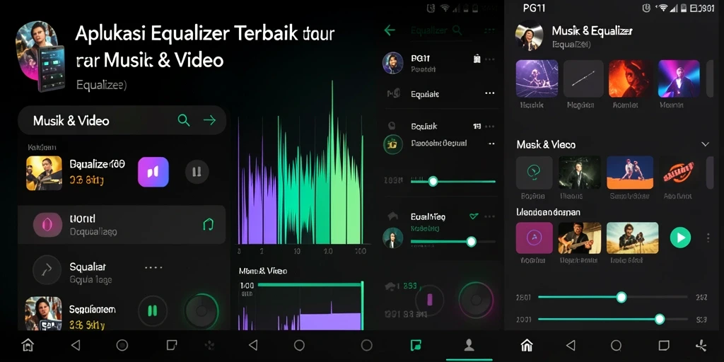 Antarmuka PG11 yang intuitif dengan fungsi Equalizer yang lengkap.