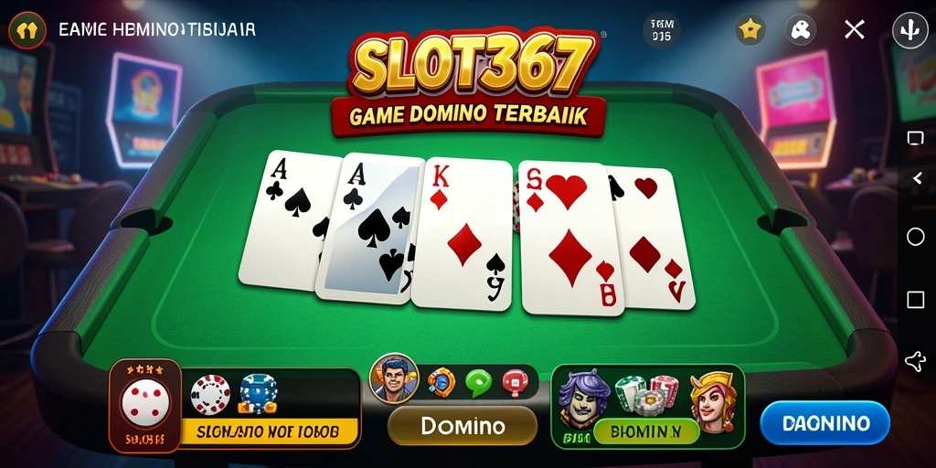 Tampilan antarmuka menarik dari permainan Domino SLOT367.