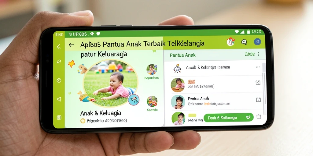 Antarmuka VIP805 yang intuitif untuk memantau anak.