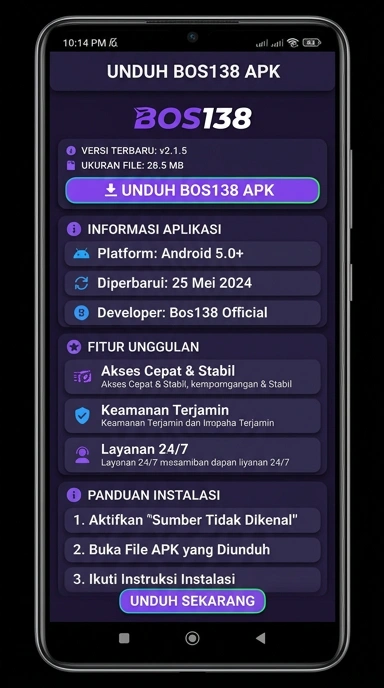 Panduan Unduh dan Instal APK bos138 untuk Android